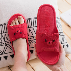 2023 New Indoor Household Soft Soled Slippers Bathroom Bathing Couple Sandals Slippers Women's Fashion Summer Men's Household Shoes