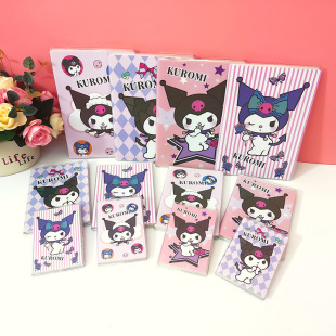 Sanrio Kolomi Colored Page Glue Set Student Cartoon Notepad Hand Ledger Portable Small Prize Book