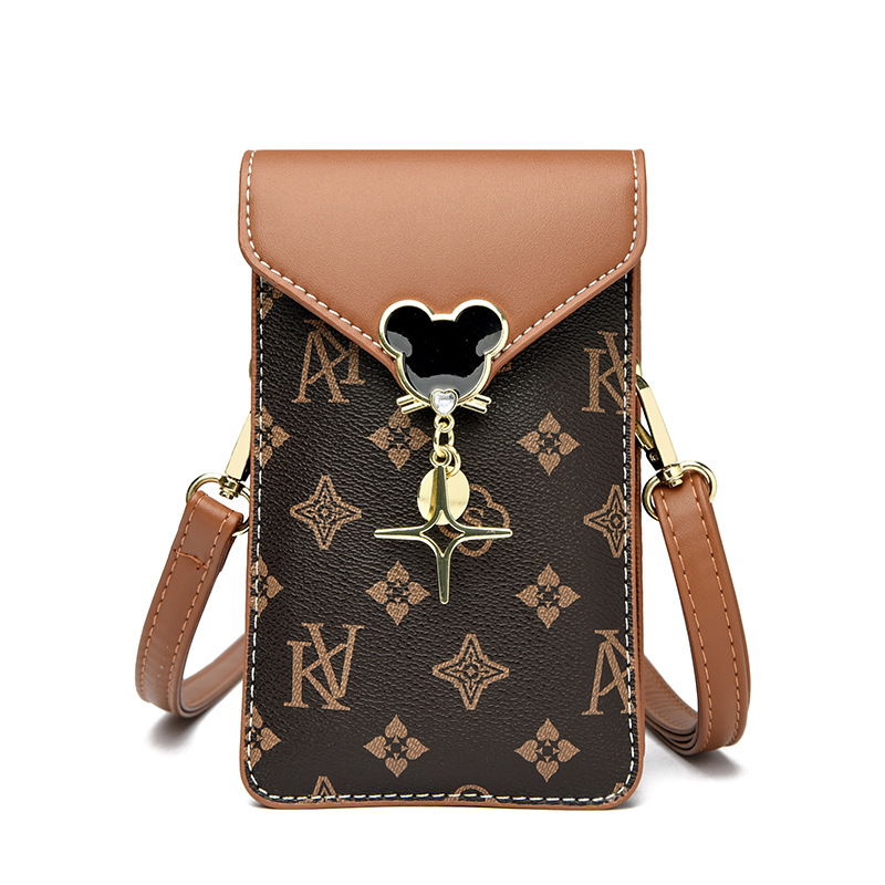 Touchscreen Mobile Phone Bag Women's 2024 Summer New Arrival Shoulder Crossbody Bag Fashionable Vertical Small Bag Women's Bag