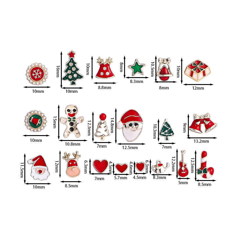 11g Weight Christmas Festival Snowflake Pattern Women's Gender Cute Style Cute Snowflake Stud Earrings 1
