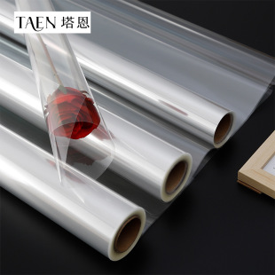 Thickened Waterproof Cellophane Transparent Wrapping Paper Flowers opp Film Plastic Film Floral Waterproof Paper Flower Wrapping Paper Bouquet