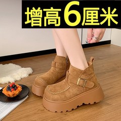 2025秋季新款大头复古百搭显瘦洋气绝绝子舒适松糕底超好看短靴子