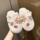 New Style Cyber Celebrity Autumn Outfit Baotou Slippers Cute Fashion Mao Mao Slippers Women's Indoor Plush Flat Comfortable Cotton Slippers