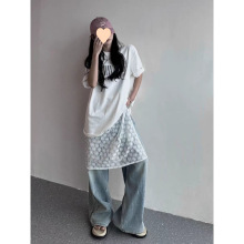 屁帘裙春装高级感小众一片蕾丝小众半身裙新款小个子高腰网纱