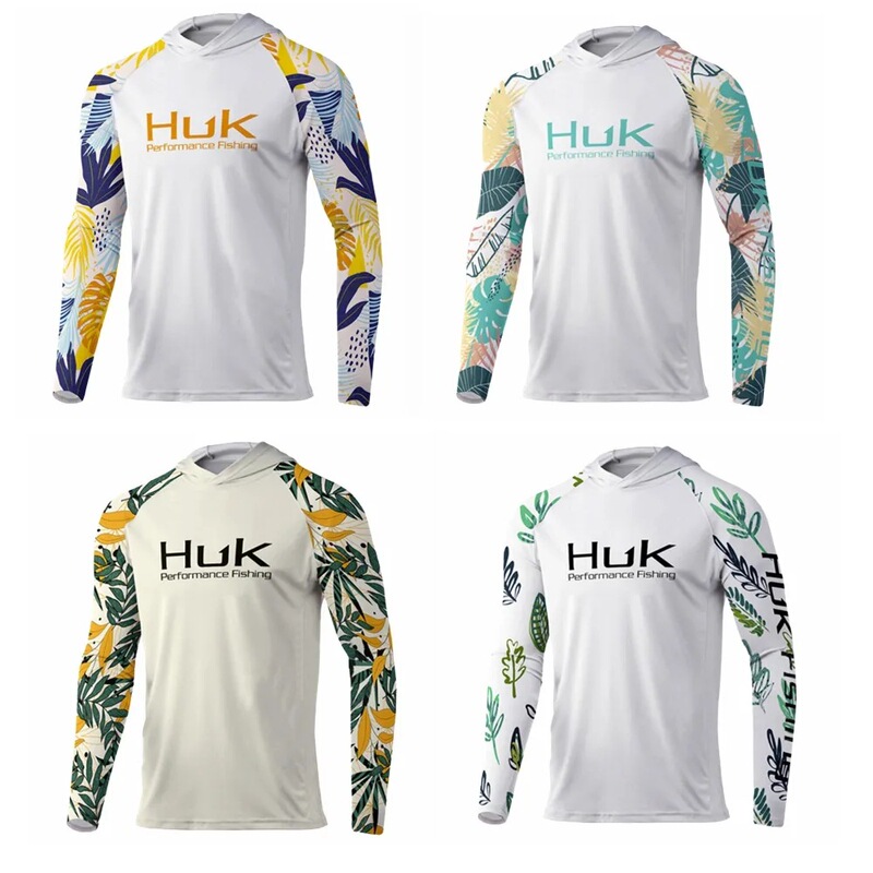 HUK Fishing Suit Shirt Uv Long Sleeve Shirt New Summer Outdoor Fishing Suit suit Quick-drying Breathable Fishing Suit