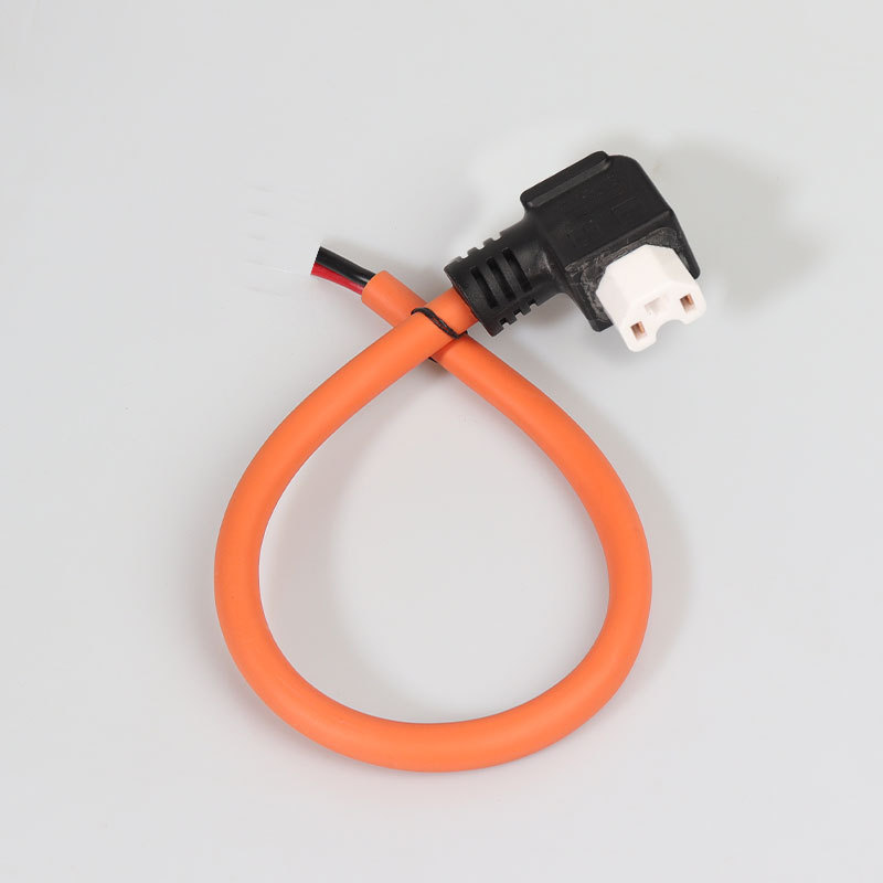 10 Square Ceramic Bent Female Connector for Electric Motorcycle Charging Port, Lithium Battery with Protective Net for Electric Vehicles