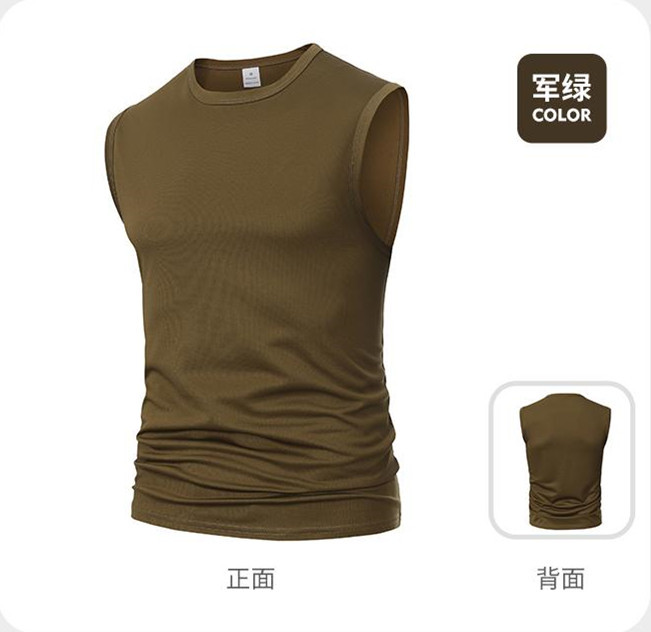 Maratón transfronterizo de tamaño europeo transpirable helado sin mangas camiseta personalizada ligera y cómoda chaleco de fitness deportivo