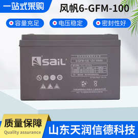 风帆蓄电池6-GFM-100铅酸免维护12V100AHUPS企业机房备用电源包邮