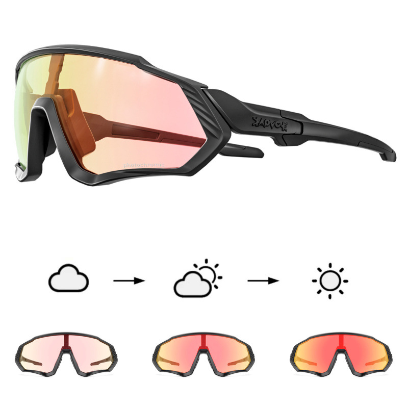 Gafas de Ciclismo Fotocromáticas Día y Noche de TR90, a Prueba de Viento y Arena, para Ciclismo de Carretera