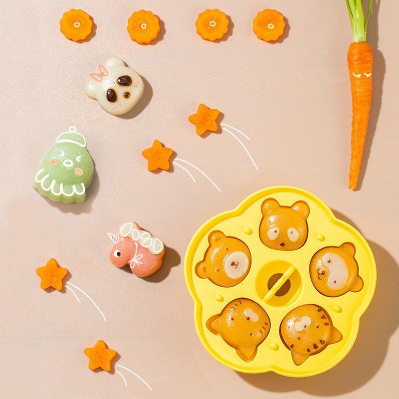 Baby Dumasa Supplemented Silicone Tableware-Animal World Cooking Mille Cake Milk Jelly Cheese Jelly Snow