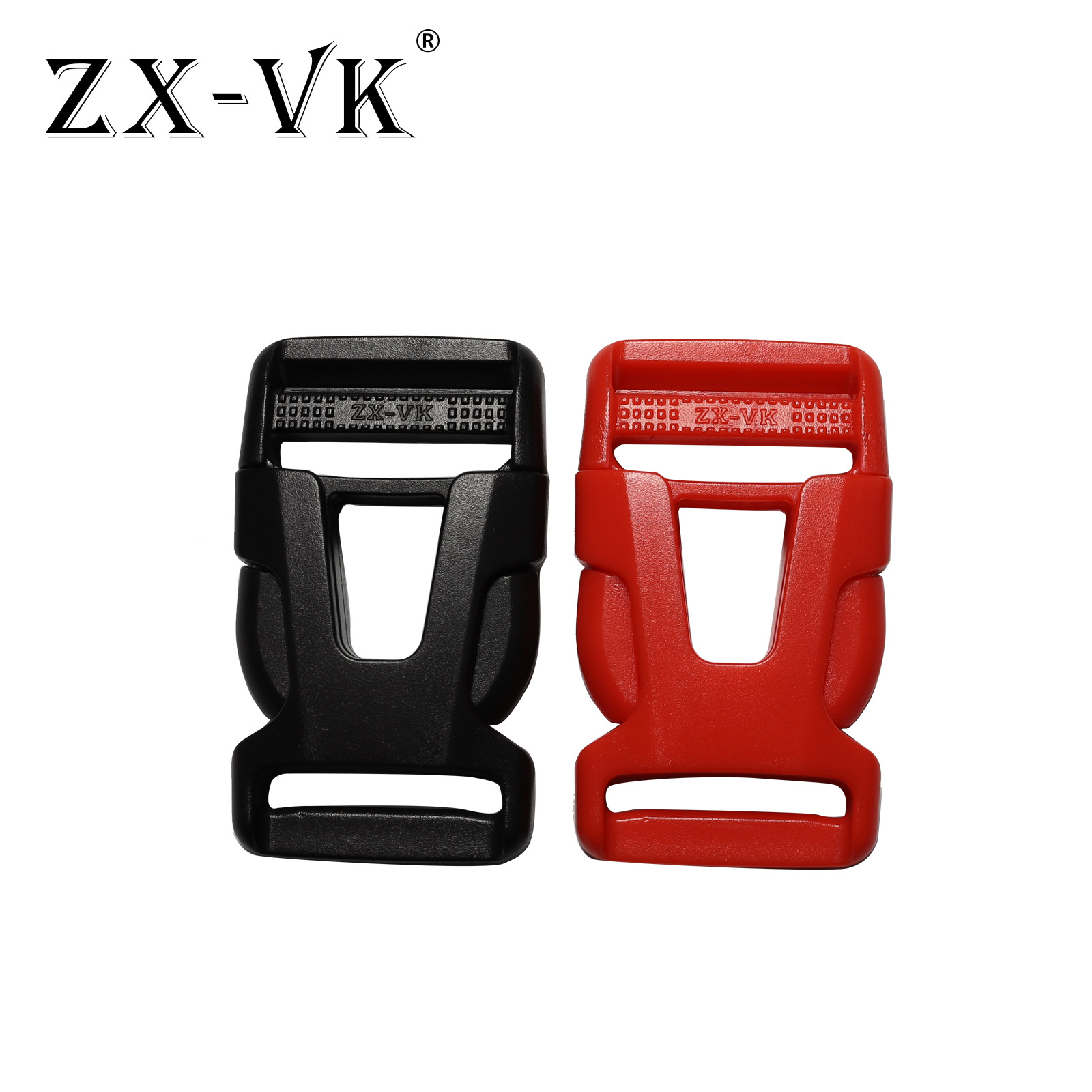 Ventas directas de la fábrica 20 ~ 38mm negro rojo doble ajustable hebilla de plástico cintura mochila hebilla ajustable image 4