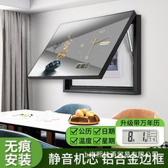 万年暦の電気時計箱の装飾画は時計を持っています。