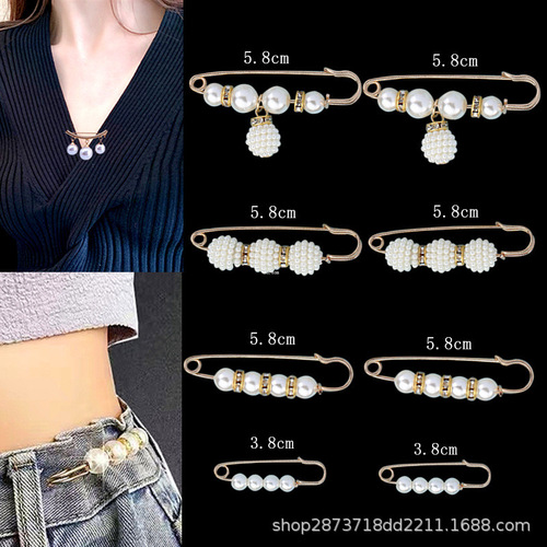 Adjustable waist pin to tighten pants, clothing brooch to prevent exposure, adjust skirt waist circumference, large pants waist.