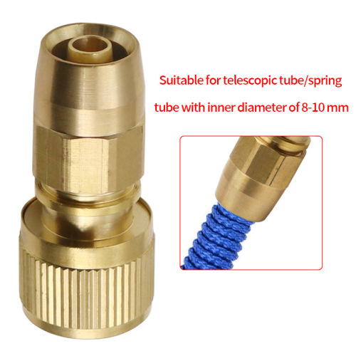 Wholesale all-copper telescopic water pipe joints, latex pipe joints, flower watering, car washing, water gun quick connectors, brass quick connectors