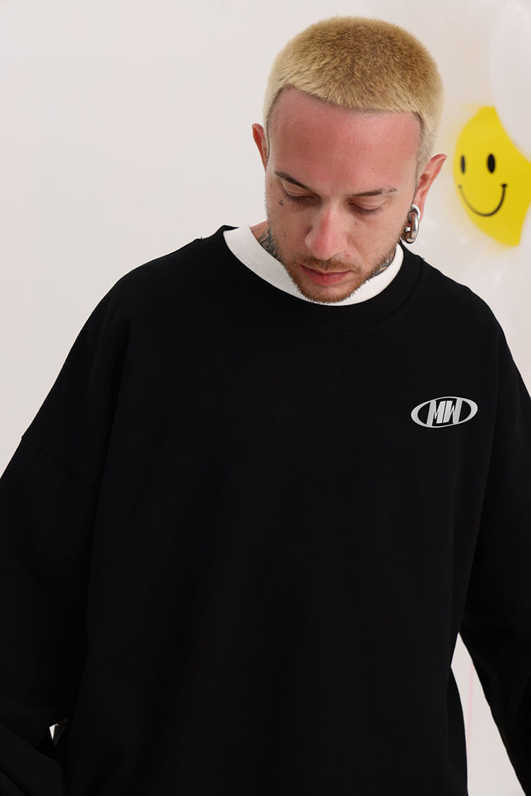 Men's Clothing round neck pullover sweater heavyweight high street original designer brand Japanese couple style _voghion.com