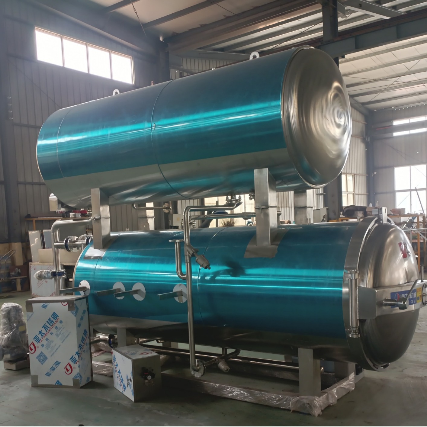 全自动牛肉水浴式杀菌锅 电加热杀菌锅型号 真空包装休闲食品杀菌