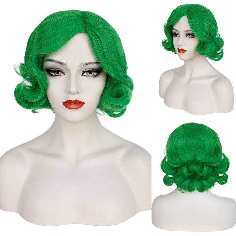 European and American Export Wig 1920S Retro Hand-Pushed Water Ripple Stage Party Chinese Cheongsam Wig