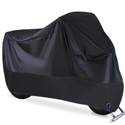 Spot polyester taffeta motorcycle cover 190T motorcycle clothing sunscreen rainproof dustproof cross-border motorcycle cover (Car clothing) - all-silver-m-2-m-long