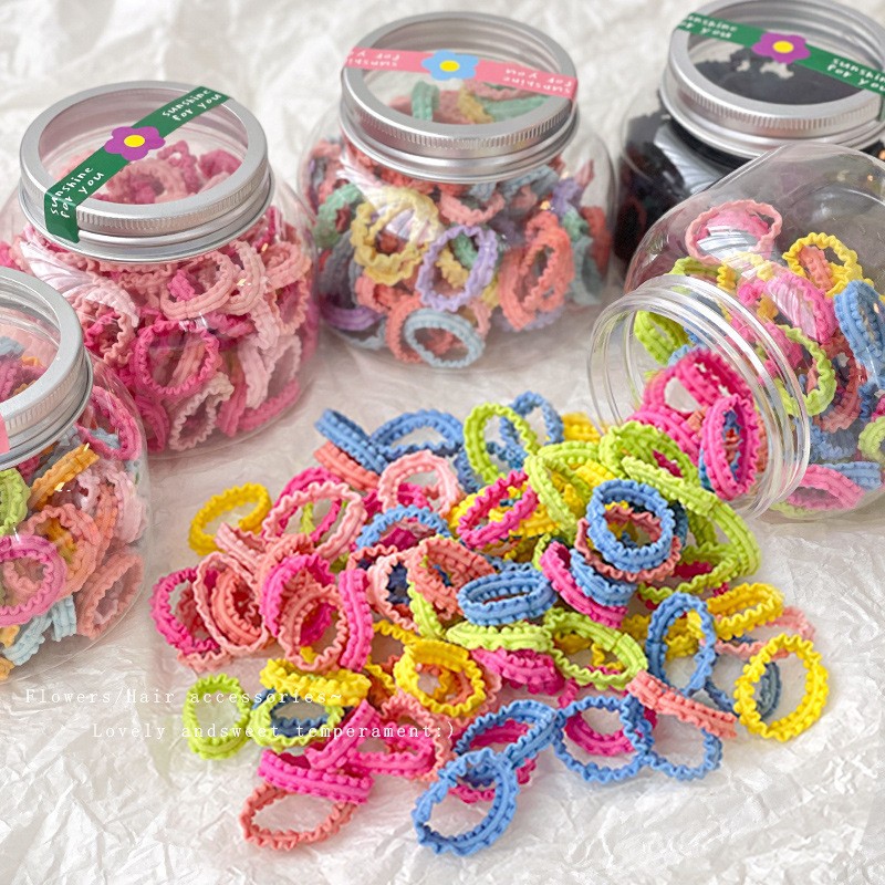Anillo de cabello para niños no daña cabello de alta elasticidad niñas correa de goma para cabello de bebé correa de cabello para cabello de niñas correa de goma