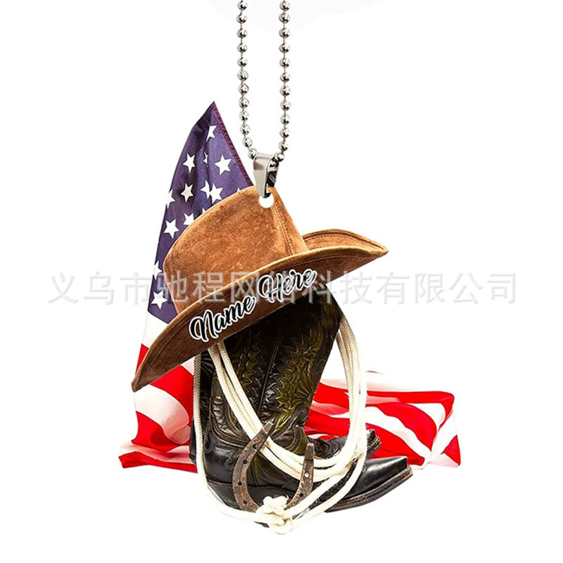 Creative denim boots, pendant, accessory, rear view mirror, new collection