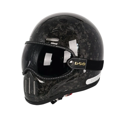 for Men and Women, Winter and, Motosiklet kaskı (dəbilqə) - black-segment-forging-black-tea-mirror-m55-56
