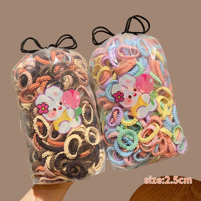 Tocado de cuerda de pelo de las niñas falda ensanchada diadema de tamaño pequeño alta elasticidad de los niños no duele banda de pelo dulce banda de goma bebé