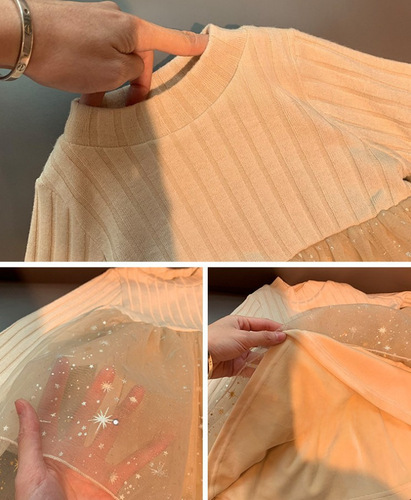 Children's winter dress for girls,  autumn and winter, ballgown dress for girls, padded princess dress with lining, vest, two-piece set