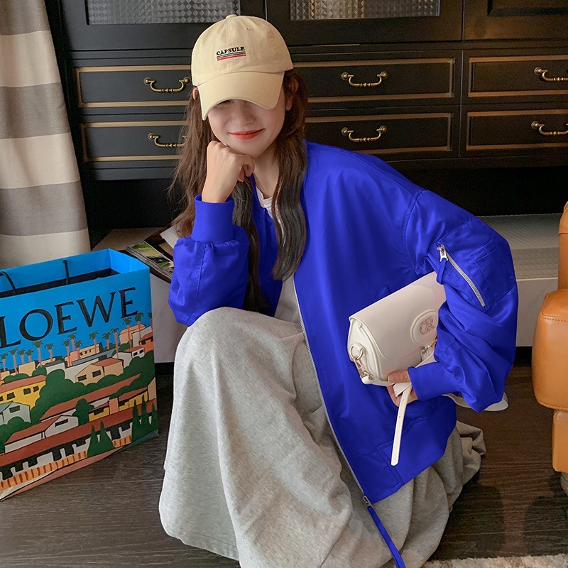 多巴胺早秋超好看棒球服外套女2025新款超火小个子夹克上衣潮|undefined