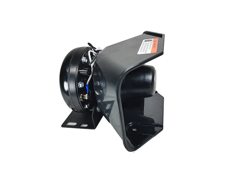 12V Car Alarm Speaker 200W High-Power Loudspeaker Siren Speaker Slanted Design Black Horn Speaker