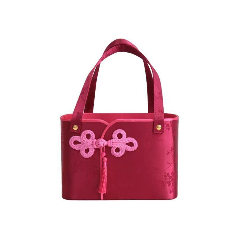 Nueva caja de regalo de estilo chino, dama de honor, grupo de hermanas de boda, caja de regalo vacía, canasta de flores, canasta de flores, caja de regalo de viento