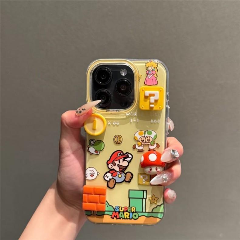 単層ゲームマリオ Apple 16promax 携帯電話ケース 15iphone14 保護カバー 13imd12 に適しています|undefined