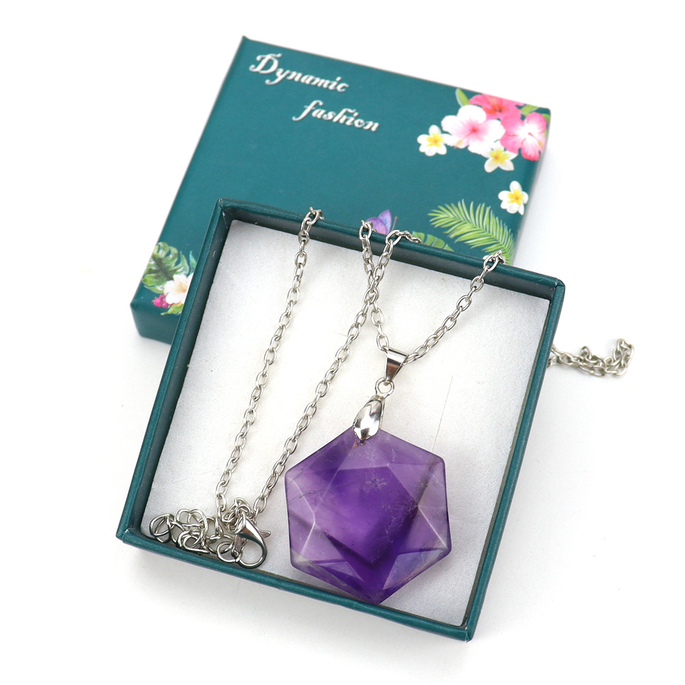 Simple Style Water Droplets Crystal Handmade Pendant Necklace 1 Piece