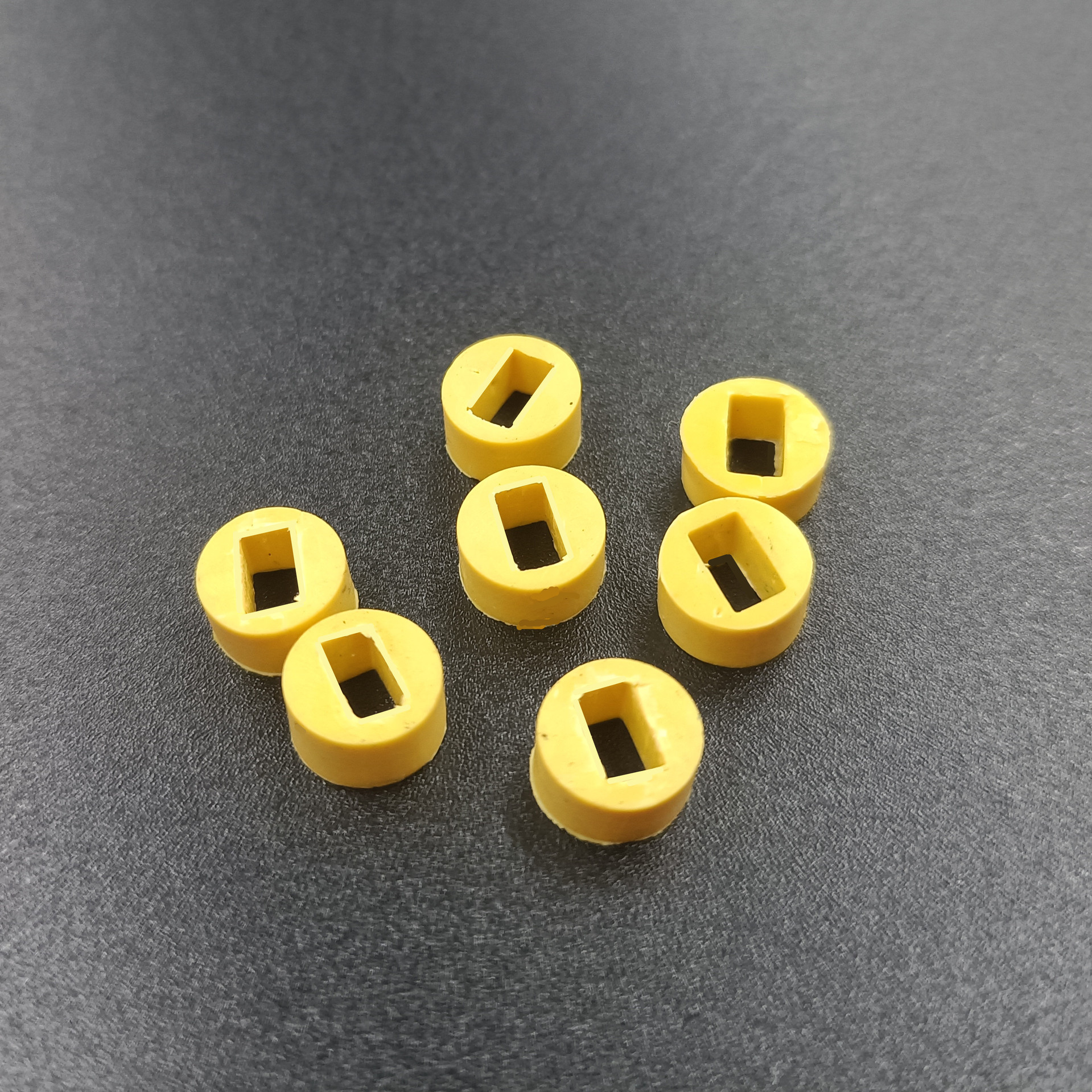 黄色外圆内方垫圈 绝缘橡胶垫 小家电密封垫 防水防滑止滑橡胶扣