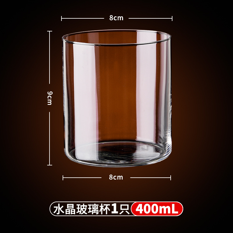 Taza de café de cristal de vidrio comercial de mano americana taza de café transparente taza de latte ultrafina taza de olor taza de infusión