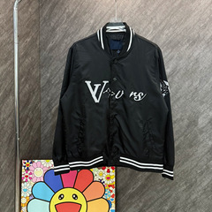 正确版本驴家2025FW秋冬新款烫钻字母绣花棒球服外套男女宽松夹克