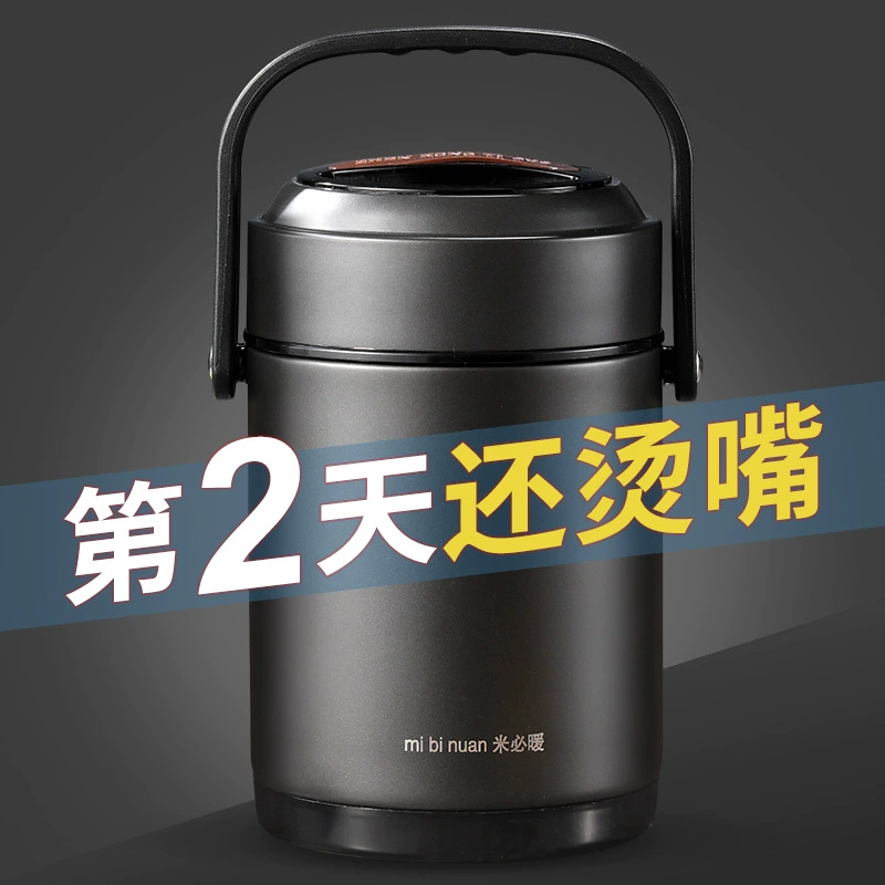 Winter thermos stainless steel, extra-long handheld capacious lunch box