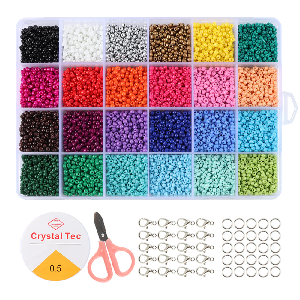 24格3mm米珠色系3带配件