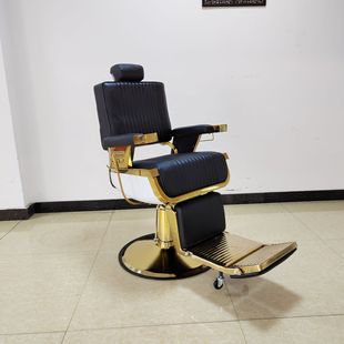 Foreign barber shop special retro oil head chair BarBer can be put down men's shaving hairdresser chair salon