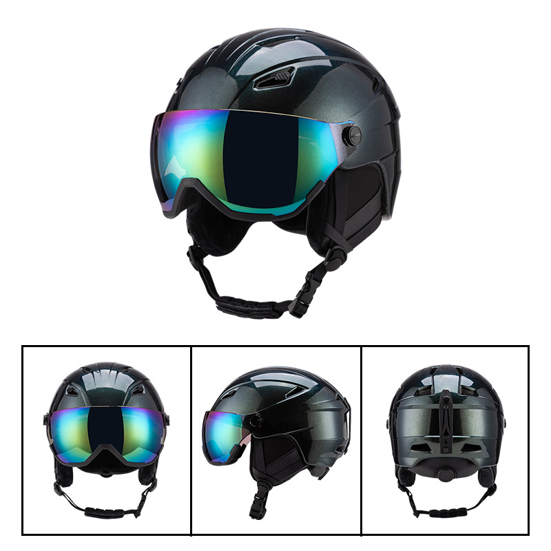 新しいスキーヘルメットアウトドアスポーツユニセックススキー用品通気性暖かい落下防止ヘルメット卸売
