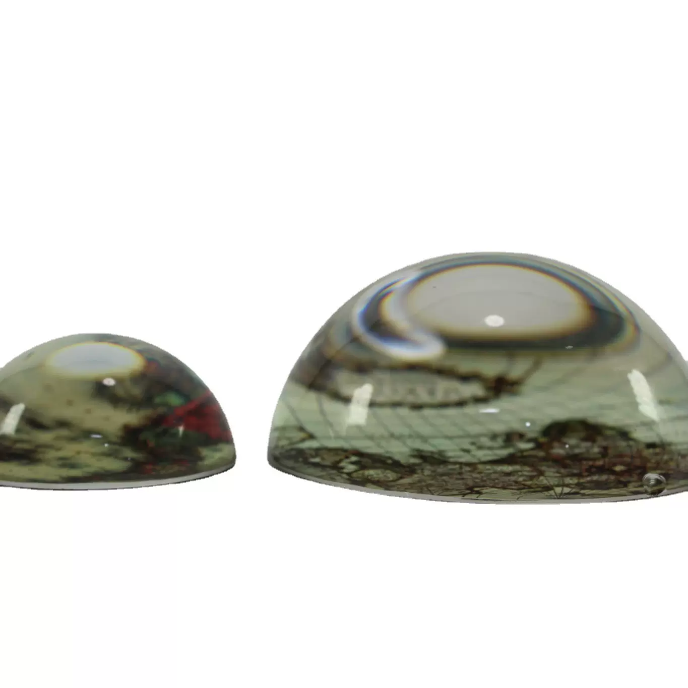 厂家直供定制80MM半球水晶玻璃镇纸diy纸镇水晶办工用品书桌摆件