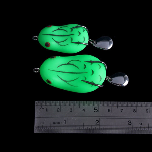Thunder frog  new small poisonous toad black long-range cast lure frog bionic fake bait black fish soft bait fishing gear modification