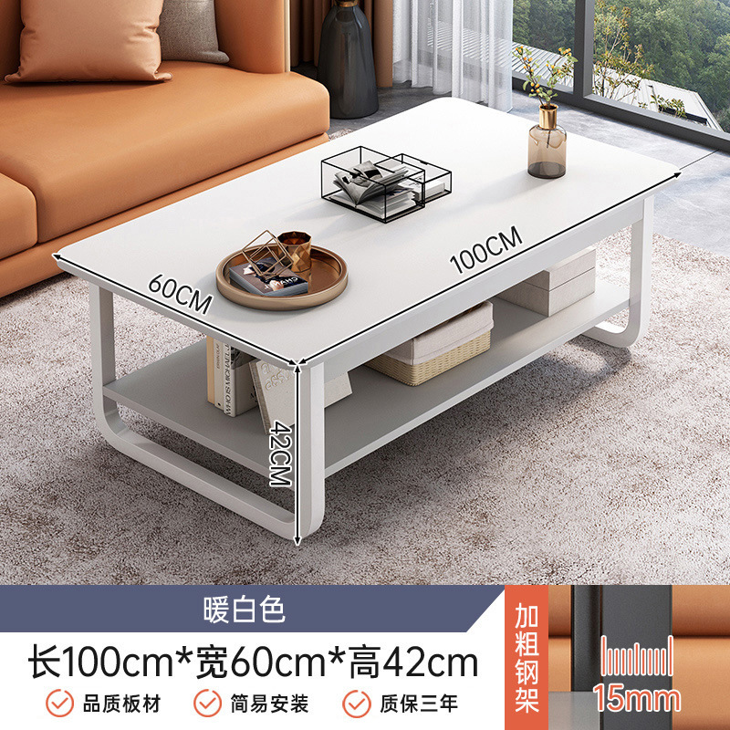 Mesa de café hogar sala de estar minimalista pequeña mesa de té simple pequeño apartamento moderno minimalista balcón sofá lado Luz de lujo mesa pequeña