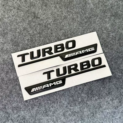 Car logo Car Logo Turbo 4Matic+ - turboamg-glossy-black-pair