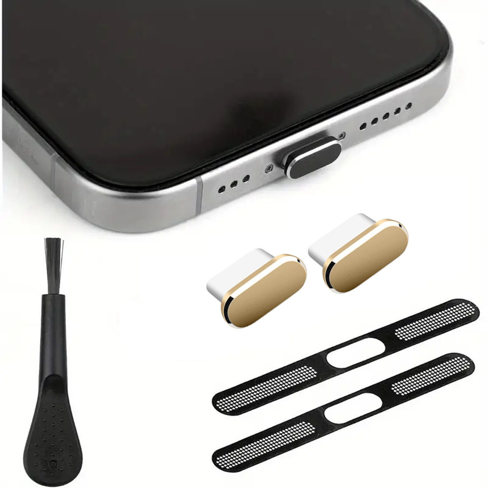 Smartphone-Staubschutz-Set USB C Staubschutz für iPhone 15 / 16 Staubschutz-Reinigungsset