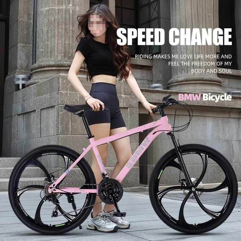 Variable Speed Mountain Bike Double Disc Brake Shock Absorption Youth Student Road Light Vehicle Adult Men's and Women's Off-Road Bicycle