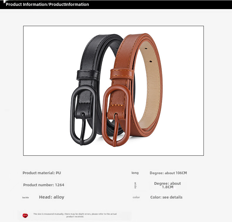 Macaron Color Matching UP Pin Buckle Belt Women's Dress All-match Decorative Belt Cross-border High-end Sense New Belt_viptrois.com
