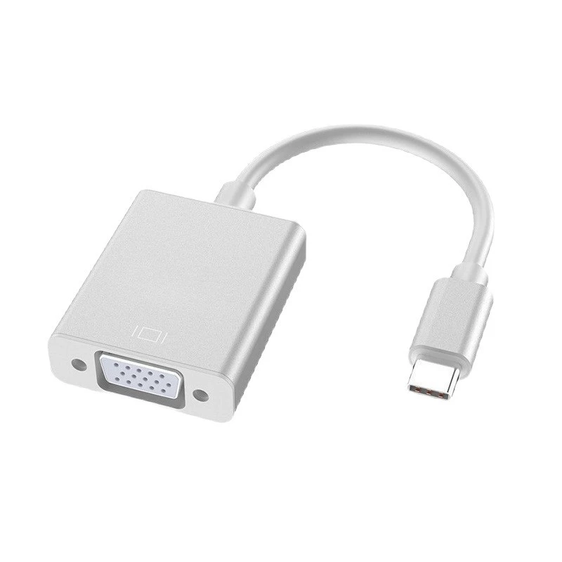 Type-C хаб на VGA, кабель для передачи HD видео, трансляция экрана, подключение внешнего дисплея ноутбука