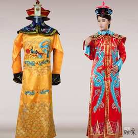皇后衣服儿童清朝皇帝皇后服装拍照剧男女龙袍唐装仙女服古代现货