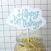 Copyright Baking Cake Decoration Black Yun Duo Golden Birthday Happy Cake Plug -in Birthday Cake Account