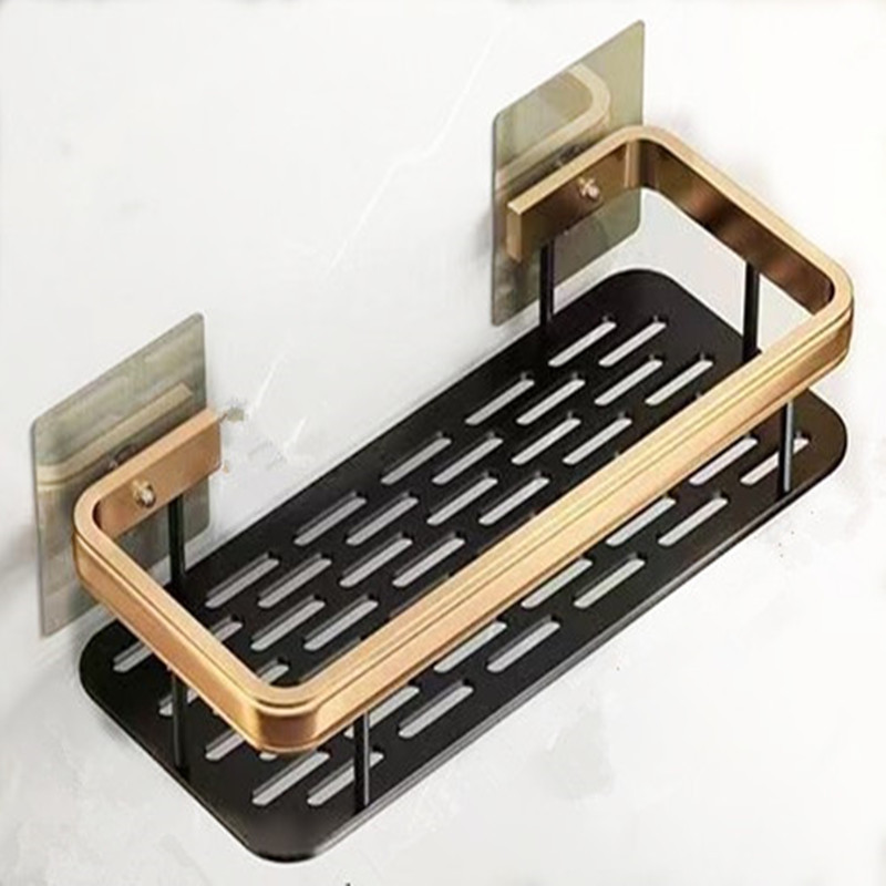 Estante de almacenamiento para baño con ventosas, estante de pared para inodoro y lavabo, estante de almacenamiento para cocina y baño, adhesivo sin perforaciones para etiquetado transfronterizo.